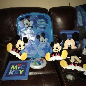 Baby Mickey crib bedding set!!
